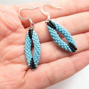 Peyote stitched earrings